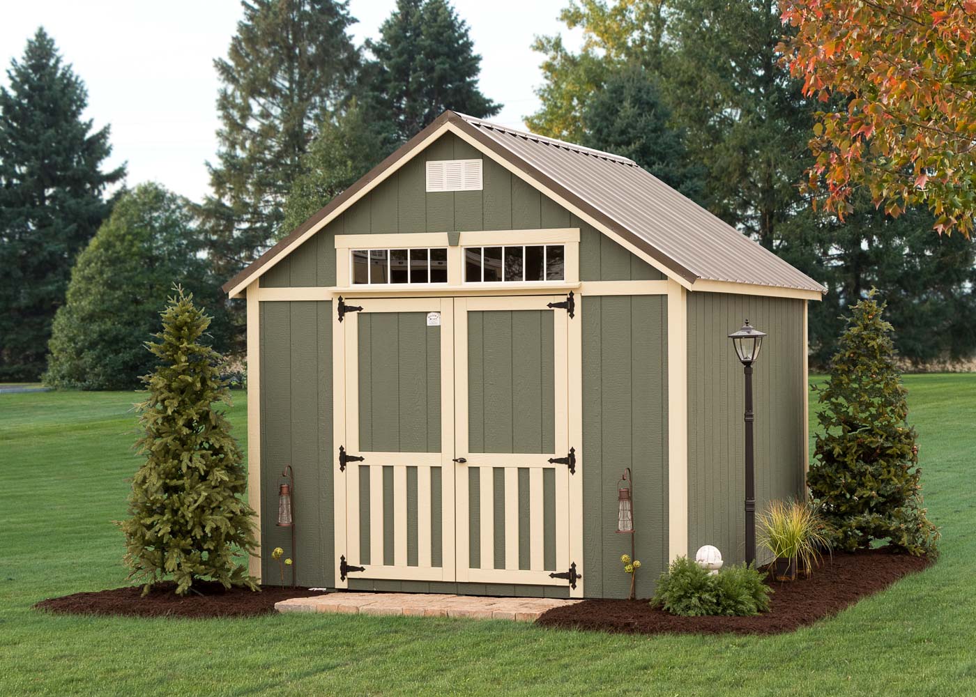 Classic A-Frame Shed by Miller's Mini Barns