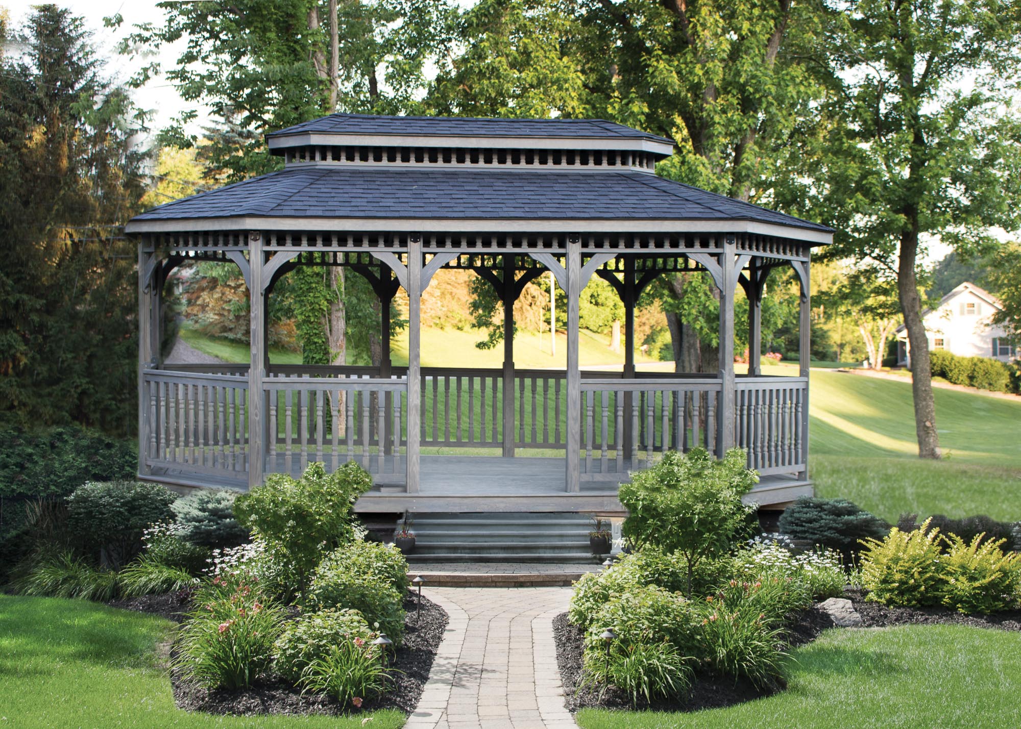 The Savannah Wood poly outdoor Gazebo by Miller's Mini Barns,The brown Savannah Wood poly outdoor Gazebo by Miller's Mini Barns,The Savannah Wood wooden outdoor Gazebo by Miller's Mini Barns,12x20 Savannah Wood wooden outdoor Gazebo