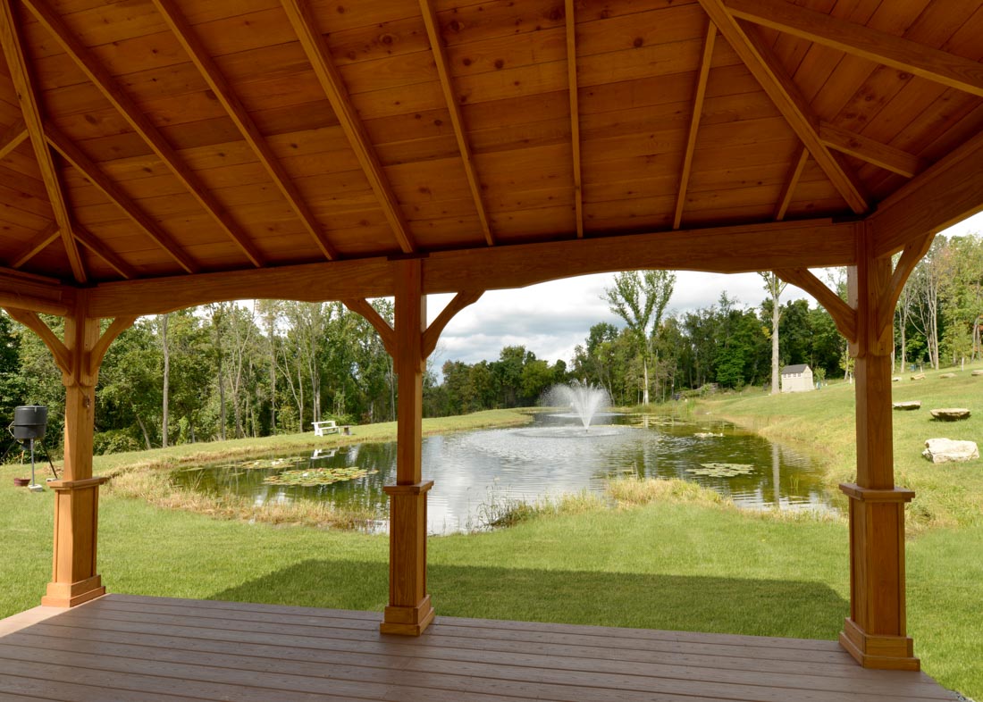 Ceiling of a Hampton outdoor Pavilion