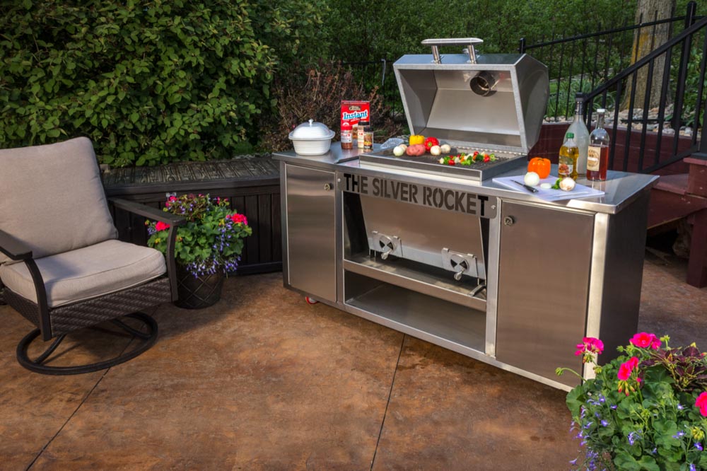 Silver Rocket Grill with Cabinets - Image 2