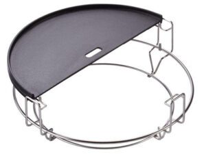 Grill Accessories Half Moon Cast Iron Reversible Griddle Kamado Joe