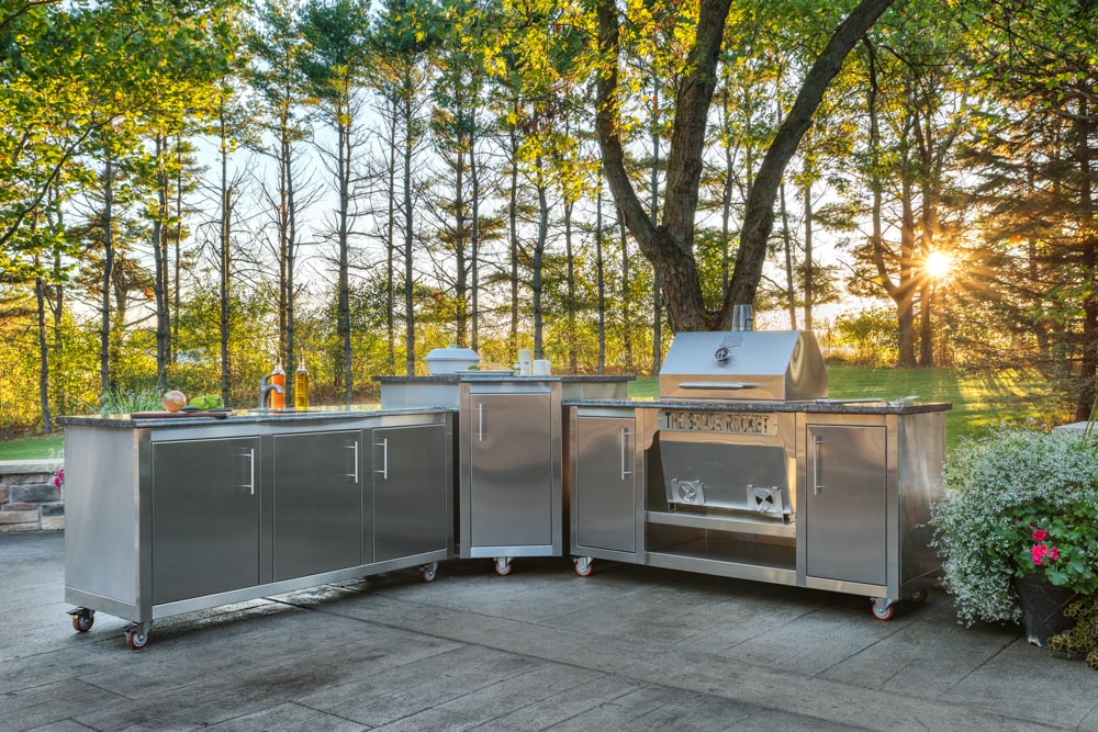 Silver Rocket Grill with Cabinets - Image 3